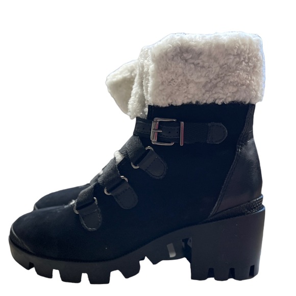 SCHUTZ ARETUZA PLATFORM WATERPROOF COMBAT LEATHER BOOTS - NIB! - Picture 2 of 10